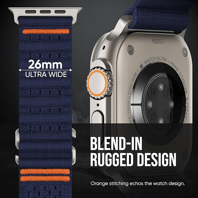 Suitisbest Sport Bands Compatible with Apple Watch Ultra Band 49mm 46mm 45mm 44mm 42mm 38mm 40mm 41mm Men Women, Stretchy Nylon Sport Loop Strap with S-Hook for iWatch Series 10 Ultra SE 9 8 7 6 5 4 3