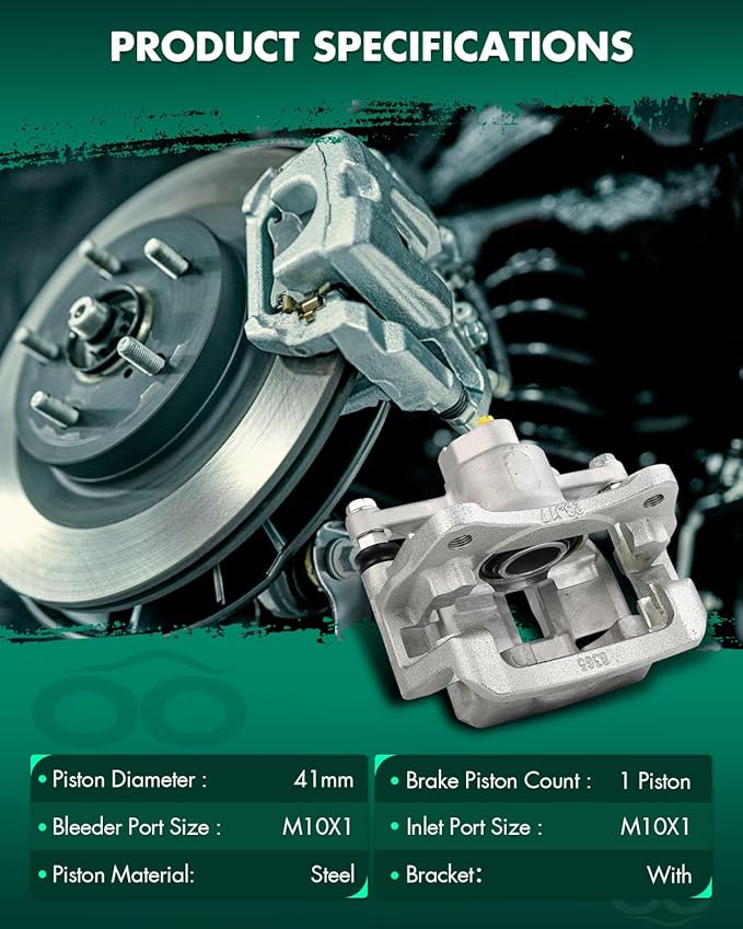 SCITOO Rear Left Brake Caliper With Bracket 19B7081 Compatible For Lexus For RX350 2010-2015,For Lexus For RX450h 2012-2015,For Toyota For Highlander 2014-2019,For Toyota For Sienna 2011-2020