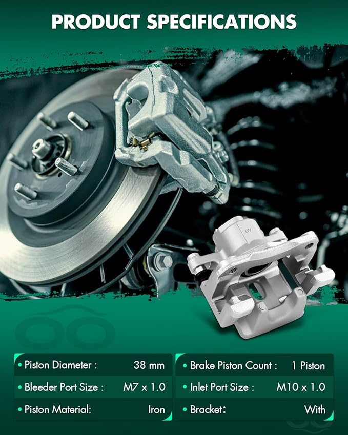 SCITOO Rear Brake Calipers With Bracket 19B6992 19B6993 Compatible For Lexus For ES300h 2013-2018,For Lexus For ES350 2013-2018,For Toyota For Avalon 2013-2018,For Toyota For Camry 2012-2017