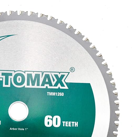 12 Inch 60 Tooth Industrial Level Steel and Ferrous Metal Saw Blade with 1 Inch Arbor