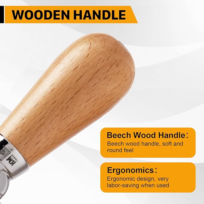 HONGDUI Wooden Mallet, Woodworking Brass Chisel Mallet, Woodworking Tools Wooden Hammer Carpentry Tools for Floor Furniture Tile