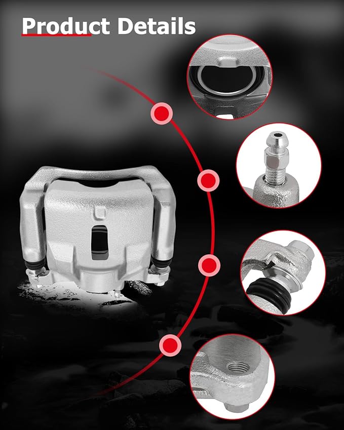 cciyu Front Right Disc Brake Caliper Assembly w/Bracket 19B2699 2003-2008 For Pontiac For Vibe,2003-2008 For Toyota For Corolla,2003-2008 For Toyota For Matrix