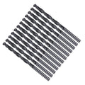 Drill Bit, 4.9mm Cutting Diameter, 4241 HSS Nitriding Black 118° Cutting Angle Versatile Jobber Bits - (Applications: for Drilling Plastic Wood Soft Metal), 12-Pieces