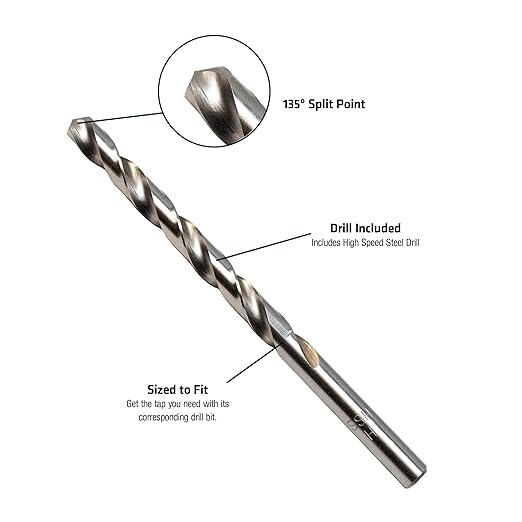 Century Drill & Tool 95403 Tap and Drill, 1/4-20NC