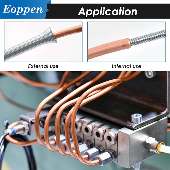 Spring Tubing Benders Kit 1/4, 3/8, 1/2, 5/8 and 3/4 Inch 5 in 1 Tube Bender Set for Copper, Brass, Aluminum and Thin Steel Tube