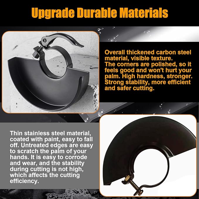6.5"Angle Grinder Guard for 6"/5"/4-1/2"/4" Grinder Blades Wheel Disc 397661-01 Metal Grinder Disc Wheel Cover Replacement for DEWALT D28116 D28065 D28144 BOSCH, MAKITA, METABO Grinders Guard