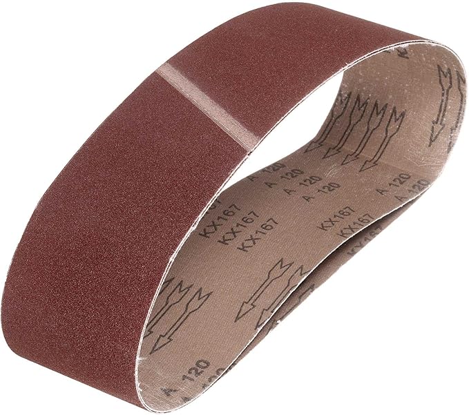 HARFINGTON 6 x 48 Inch Sanding Belts, 1 Pcs 120 Grits Aluminum Oxide Abrasive Belt Sander File Belt for Woodworking, Metal Polishing, Knife Sharpener