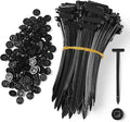 100pcs Nylon Universal Cable Tie Buckle - Zip Ties Heavy Duty Self-Locking, Uv Resistant Plastic Fasteners For Car Daily Repair (Engine Guard, Fenders, Trunk),Wire Bundling Home & Garage Use