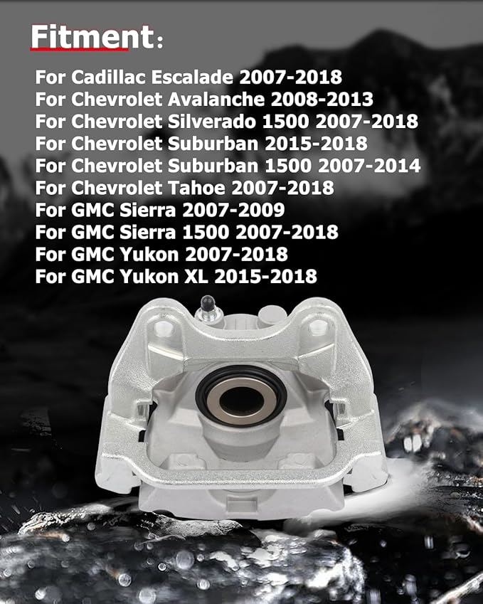 cciyu 18-B5030 18-B5031 Rear Left & Right Brake Calipers With Bracket For Cadillac,For Chevy,For GMC