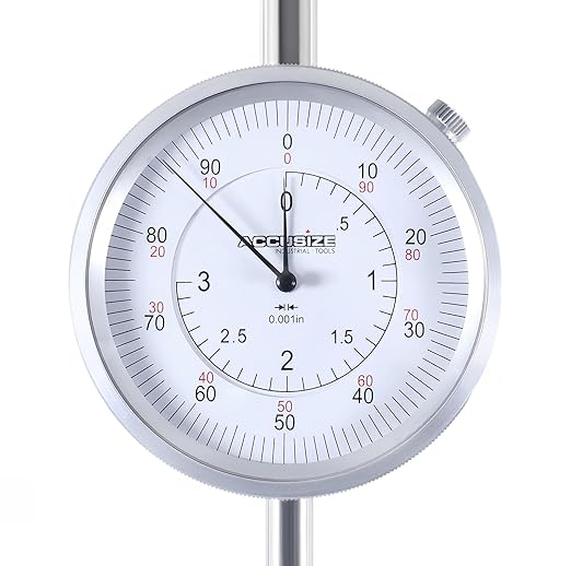 Accusize Industrial Tools 0-3'' by 0.001'' Dial Indicators, P900-S104