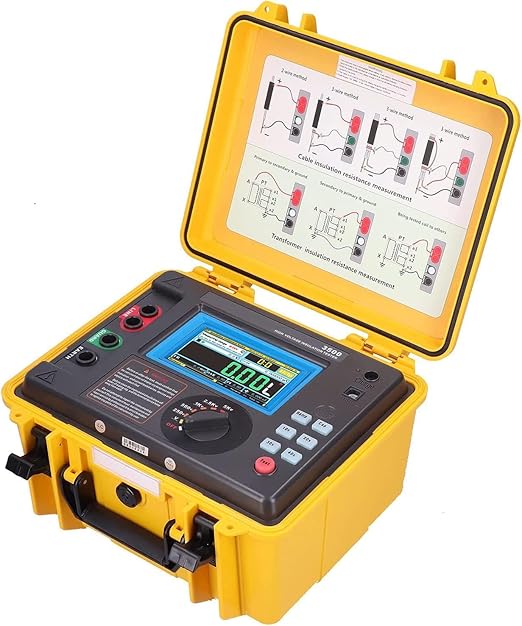 ETCR3500 Digital High Voltage Insulation Resistance Meter Tester High Voltage Megohm Meter with Max Range 5kV 5TΩ 5mA