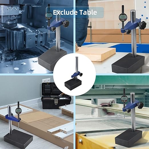 The Base of The dial Indicator Stand,Compatible with Most dial/Digital Indicators,Marble Measuring Platform of Digital Dial Indicator(7.6 lb)