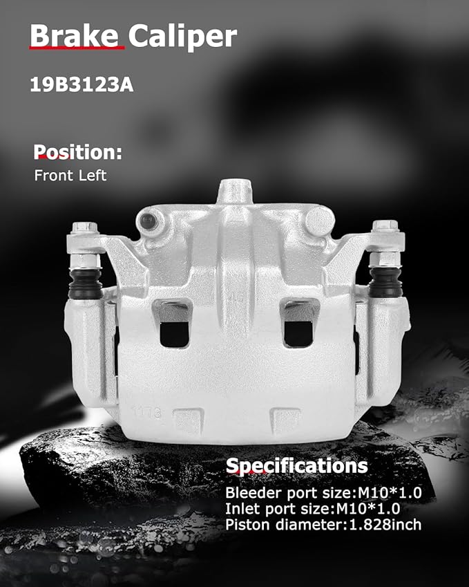 cciyu Front Left Brake Caliper Assembly w/Bracket 19B3123A 2005-2022 For Nissan For Frontier,2005-2012 For Nissan For Pathfinder,2005-2015 For Nissan For Xterra,2009-2012 For Suzuki For Equator