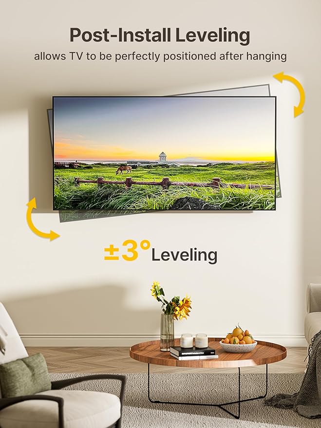 monTEK Long Arm TV Wall Mount for Most 23-65 Inch TVs, 37 Inch Long Extension TV Mount Swivel and Tilt, Full Motion Wall Mount Tv Bracket Fit Max VESA 400 x 400mm, Up to 77 lbs