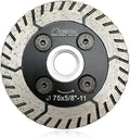 SHDIATOOL 3 Inch Granite Turbo Cutting Blades Two-in-One Design Cut Grind Sharpen Marble Concrete and Bricks