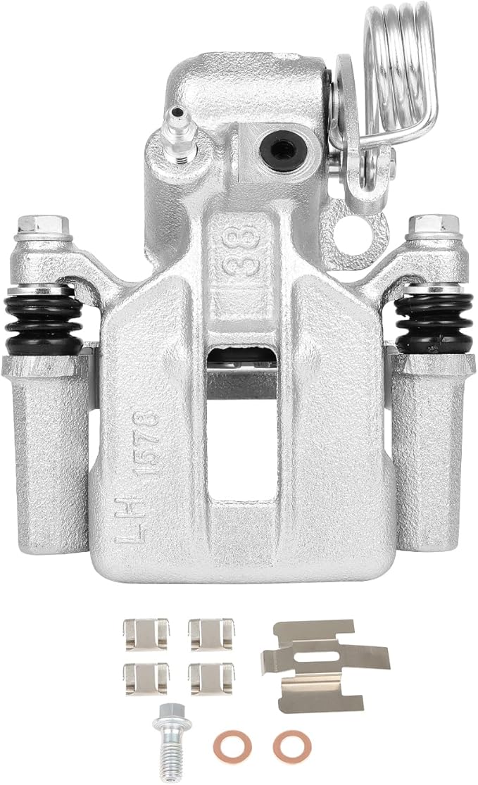 cciyu Rear Left Brake Caliper Assembly w/Bracket 18B4825 1999 2000 2001 2002 2003 2004 For Ford For Mustang