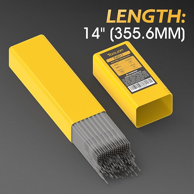 TOOLIOM E6011 Welding Rod 1/8" 10LB Carbon Steel Stick Electrodes