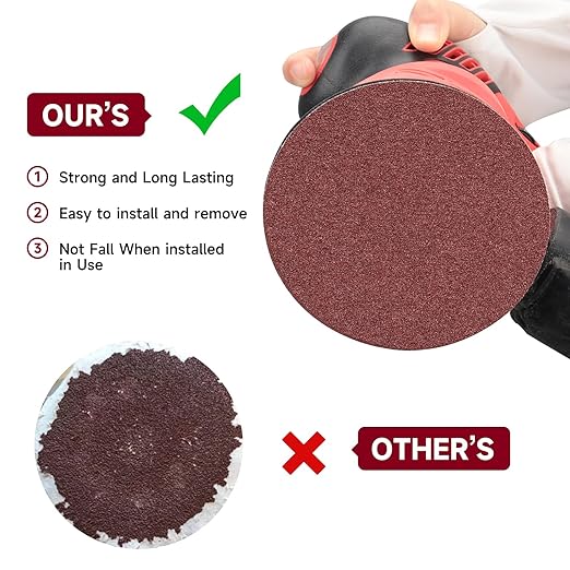 5 Inch 100 PCS Sanding Disc 2000 Grit,Hook and Loop Sanding Discs for Random Orbital Sander