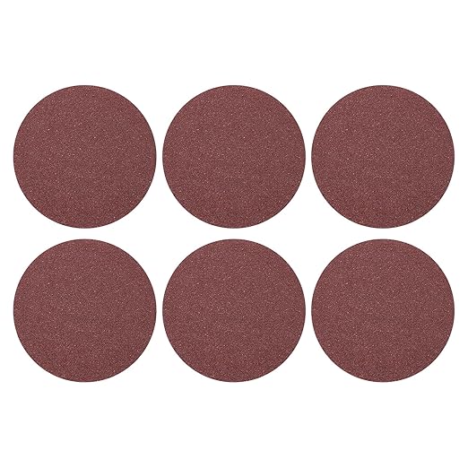 HARFINGTON 25 Pcs 6 Inch Sanding Disc 36 Grit Hook and Loop Sandpaper Random Orbital Sander Pads for Woodworking Automotive Metal Polishing