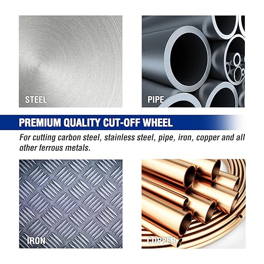 WORKPRO 10-Pack Cut-Off Wheels, 4-1/2 x 7/8-inch Metal&Stainless Steel Cutting Wheel, Thin Metal Cutting Disc for Angle Grinder