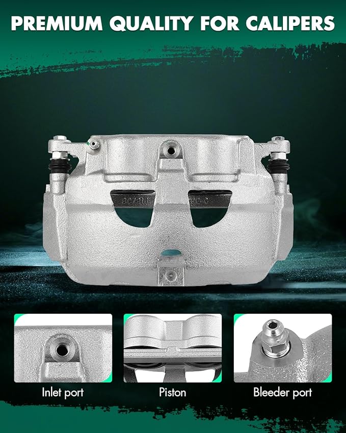 SCITOO 18B5073 Front Left Disc Brake Caliper Assembly w/Bracket For Ford For E-150/For E-150 Econoline/For E-250/For E-350 Super Duty/For E-450 Super Duty/For Econoline Van/For Econoline Wagon