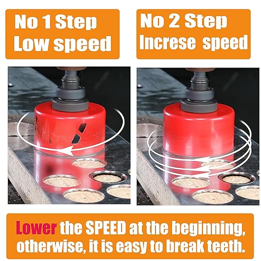 6-3/8 Inch Deep HSS Bi Metal Hole Saw Cutter with Arbor Cutting Depth 2.1” for Metal Thick Wood PVC Drywall Aluminum Big Slot New Sharp Teeth Heavy Duty Hole Saw Bit