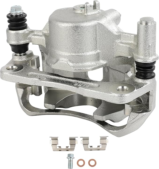 cciyu Front Right Brake Caliper Assembly w/Bracket 19B1492 2000-2005 For Hyundai For Accent,1990-1994 For Hyundai For Excel,1991 1993-1995 For Hyundai For Scoupe,1990-1994 For Mitsubishi For Precis