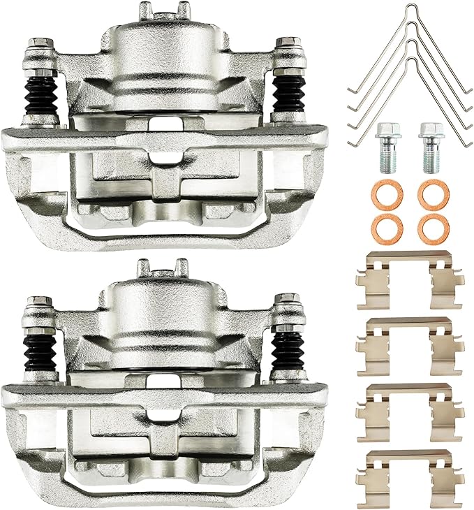 Torchbeam Front Brake Calipers Set for Fit Honda 2009-2012 2015-2020 Fit, Honda 2013 Fit 1.5L, Honda 2011-2015 CR-Z, Front Left and Front Right Calipers Replace # 19B6039+19B6038