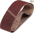 HARFINGTON 6 x 48 Inch Sanding Belts, 2 Pcs 36 Grits Aluminum Oxide Abrasive Belt Sander File Belt for Woodworking, Metal Polishing, Knife Sharpener