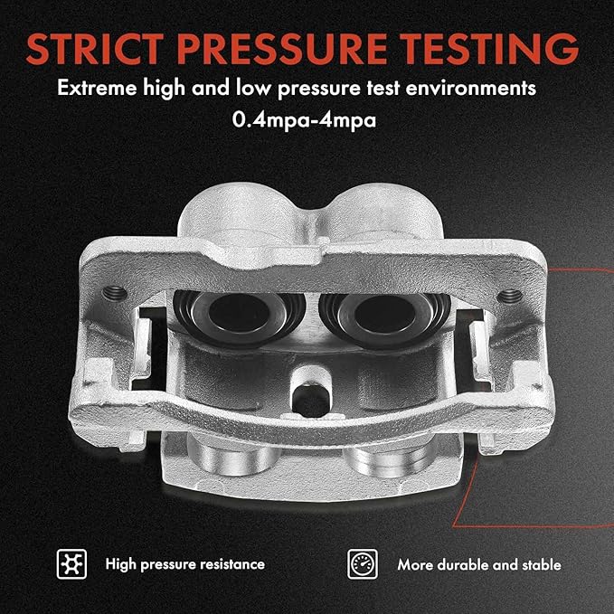 A-Premium Disc Brake Caliper Assembly with Bracket Compatible with Select Chevy and GMC Models - Silverado 2500 HD/3500 HD/Sierra 2500 HD/3500 HD 2011-2019, Suburban 3500 HD 16-19 - Front Passenger