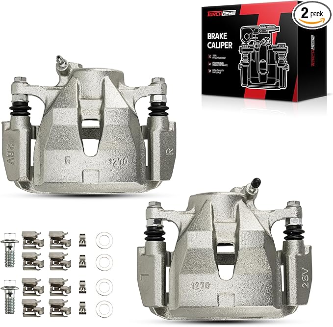 Torchbeam Front Brake Calipers Set for Toyota RAV4 2006-2018, Scion tC 2011-2016, Toyota Corolla iM 2017-2018, Pontiac Vibe 2009-2010, Front Left and Front Right Calipers Replace # 19B3194+19B3195