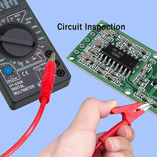 Banana Plug to Alligator Clip,Test Leads with Alligator Clips, 4mm Banana Plug Heavy Duty Test Leads with Alligator Clipsfor Multimeter, Battery Testing,12AWG 3.28Ft 2PCS.