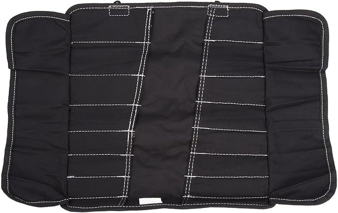 Dickies Small Wrench/Screwdriver Organizer Roll for Mechanics, 16 Tool Pockets, Durable Canvas Construction, 13.5 in. x 12.75 in. Unrolled, Black