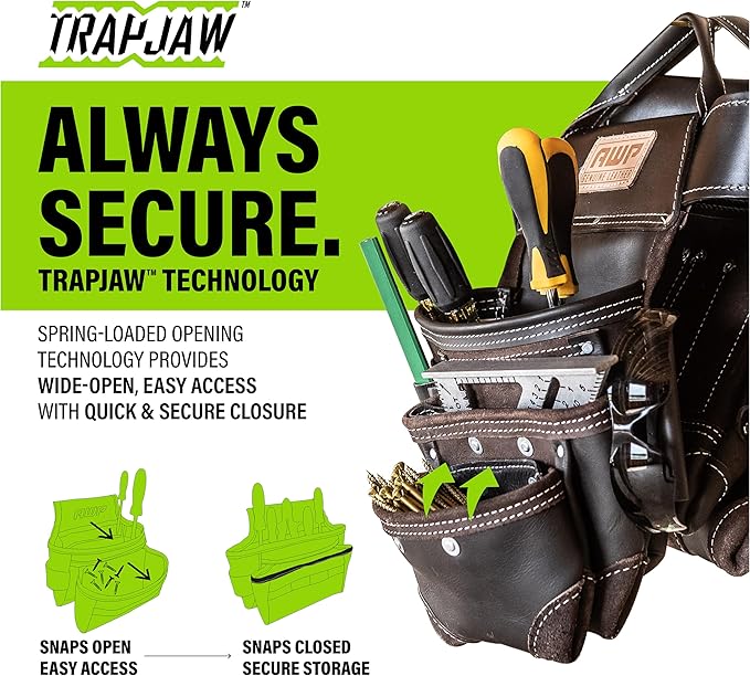 AWP Tool Belt, Tool Rig, Durable, Premium Tool Belt Organizer