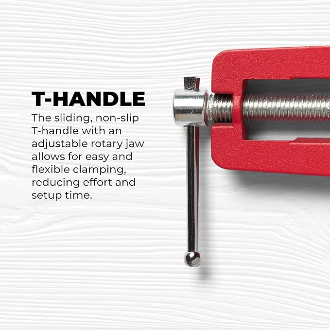 Right Angle Wood Clamp - Home Improvement Hand Tool - Premium Clamp Set with 45 Degree Cutting Guide Slot - 2 Pack
