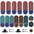 ZEHIQ 110Pcs Die Grinder Sanding Disc Set, 2 inch Quick Change Disc with 1/4 inch Holder, Surface Conditioning Grinding Disc Attachments, Die Grinder Accessories for Rust Paint Removal
