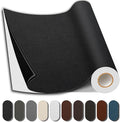 Leather Repair Patch, 17X158 Inch Repair Patch Self Adhesive Waterproof, DIY Large Vinyl Patches for Couches, Furniture, Kitchen Cabinets, Wall （Black, 17X158 Inch）