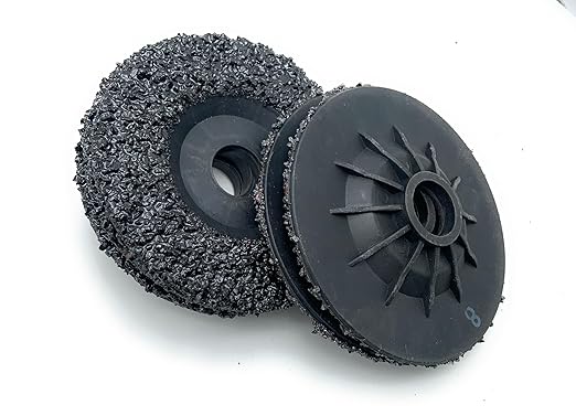 SIGNI 5 Pack SiC Plastic Back Grinding Wheel for Granite/Marble/Concrete and Glasses (4.5 INCH, 8 GRIT)