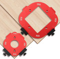 2pcs Woodworking Router Corner Radius Template, Aluminum Alloy Router Corner Jigs and Templates for Woodworking, Arc Cutting Auxiliary Tool DIY Template R10/R15/R20/R25/R30/R35/R40/R50