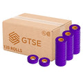 GTSE Purple Electrical Tape, 120 Rolls Bulk Box – Waterproof, Industrial Grade Vinyl, 3/4 in x 66ft– Strong Self-Adhesive PVC Electric Tape for Wire Insulation, 7 Mil, 600V – UL/CSA Listed