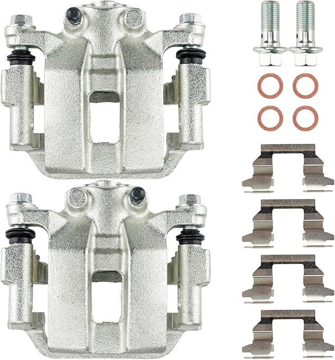 Torchbeam Rear Brake Calipers Set for INFINITI 2005 2007 G35 3.5L, INFINITI 2006 2008 G35, INFINITI 2009-2010 G37 3.7L, Rear Left and Rear Right Calipers Replace # 19B2793A+19B2792A