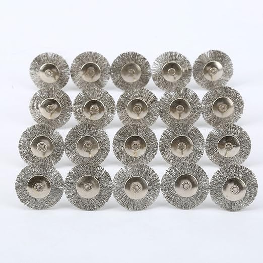 60 Pcs Wire Brushes Set, Rocaris Steel Wire Wheels Pen Brushes Set Kit Accessories for Rotary Tool