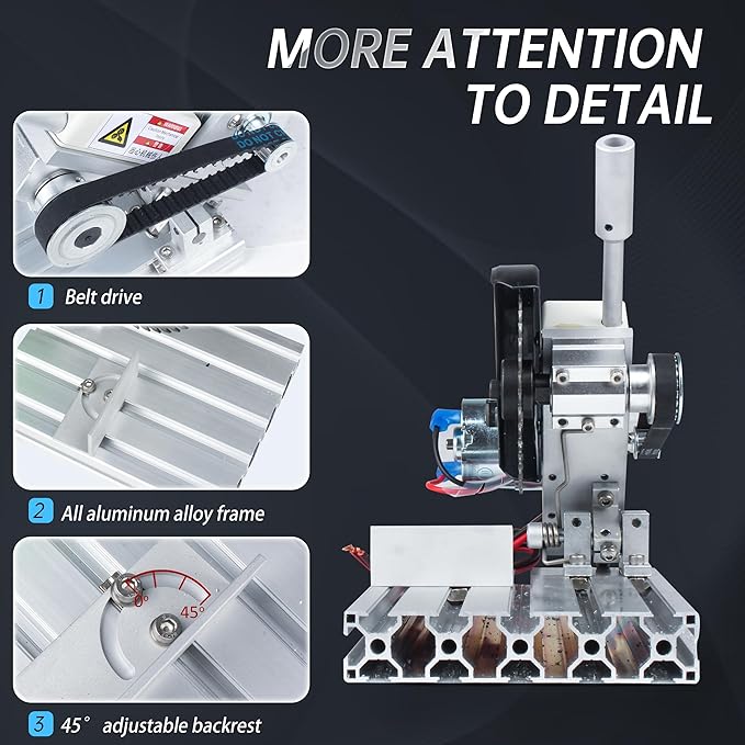 RATTMMOTOR 5" Mini Table Saw for Craft Q99-7 Multipurpose Portable Small Hobby Table Saw Cutting Machine 110V-220V, 0-45° Angle Adjustable, 997 Motor 18000RPM with 480W Power Supply for Crafts