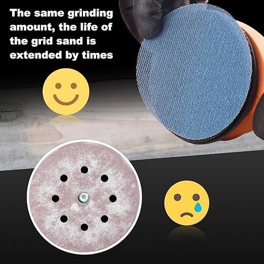 5 inch Sanding Discs 400 grit Mesh Disc Ceramic Abrasive Sandpaper Hook and Loop Orbital Sander Pads for Coating Removal,Body Repair, Auto Sanding 30 PCS
