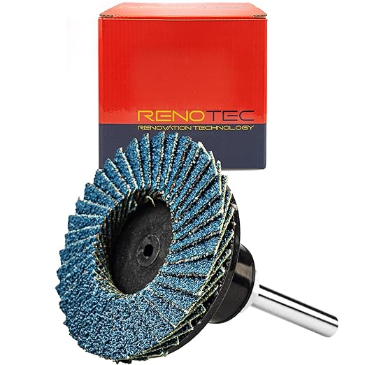30 Pcs 2 Inch Mini Flap Disc, Zirconia High Density, with 1 Pcs 1/4 inch Shank Holder, for Metal Grinding, for Angle Die Grinder (80 GRIT)