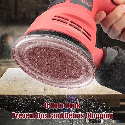100 PCS 6 Inch Sanding Discs 1500 Grit, 6 Hole Hook and Loop Sandpaper, Round Orbital Sand Paper Discs for Sander
