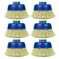 SALI 6 Pack Wire Cup Brush, 3 Inch Coarse Crimped Cup Brush for Grinders, with 5/8 Inch Arbor for Heavy Cleaning Rust, Stripping and Abrasive, for Angle Grinder