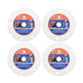 Carbide Multi Wheel,BRSCHNITT 4pcs 3 Inch (75mm) with Arbor 3/8 Inch (10mm) Tungsten Carbide Cut Off Wheel for Wood,Laminate,Gypsum Board,Plastic for Angle Grinder Cutting Disc