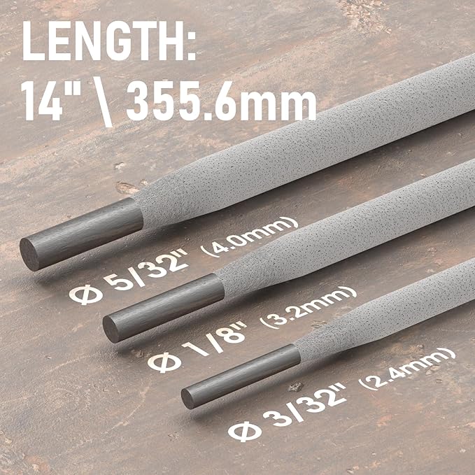 YESWELDER E7018 3/32'' 2LB Welding Rod Low Hydrogen Carbon Steel Stick Electrodes