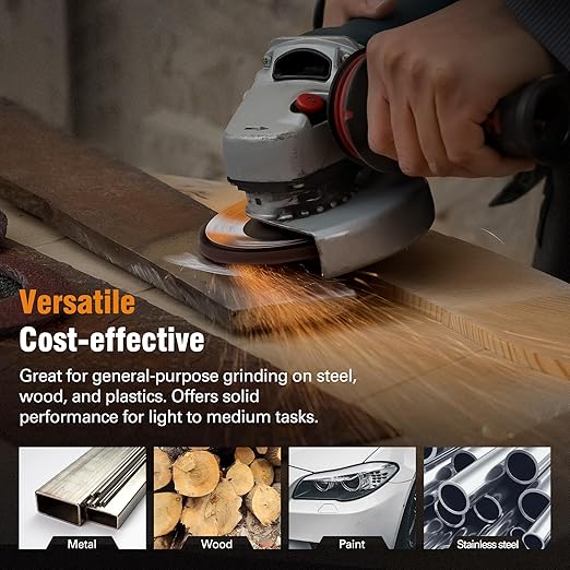 40 Pack Flap Discs 4 1/2 for Angle Grinder 40 60 80 120 Grit Grinding Wheels 4.5 x 7/8 Inch Sanding Disc, Aluminum Oxide Abrasive, Type 29